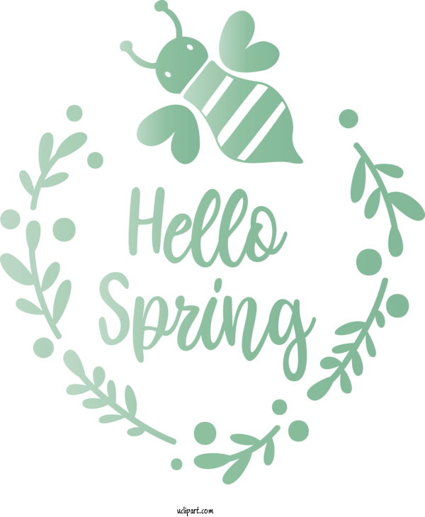 Free Nature Leaf Text Font For Spring Clipart Transparent Background