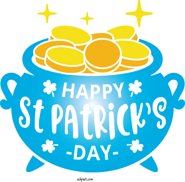 Free Holidays Turquoise Text Font For Saint Patricks Day Clipart Transparent Background