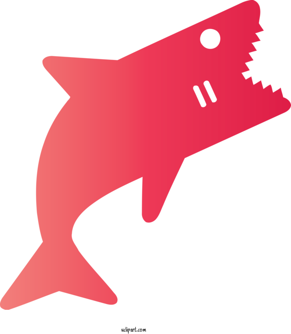 Free Animals Fin Pink Fish For Shark Clipart Transparent Background
