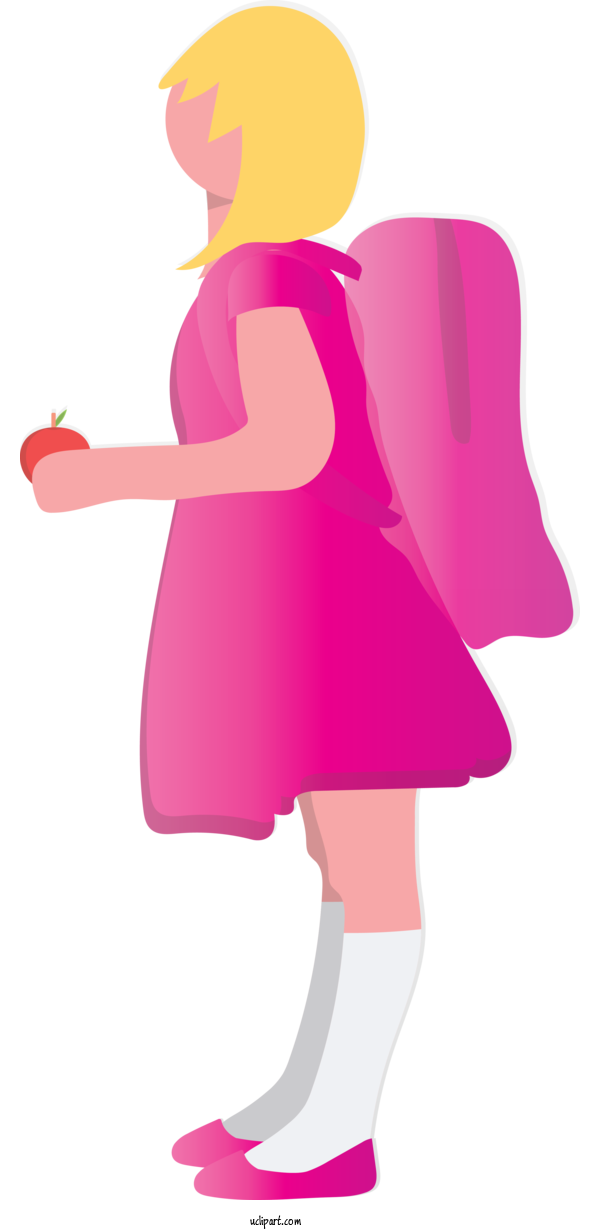 Free People Pink Cartoon Costume For Child Clipart Transparent Background