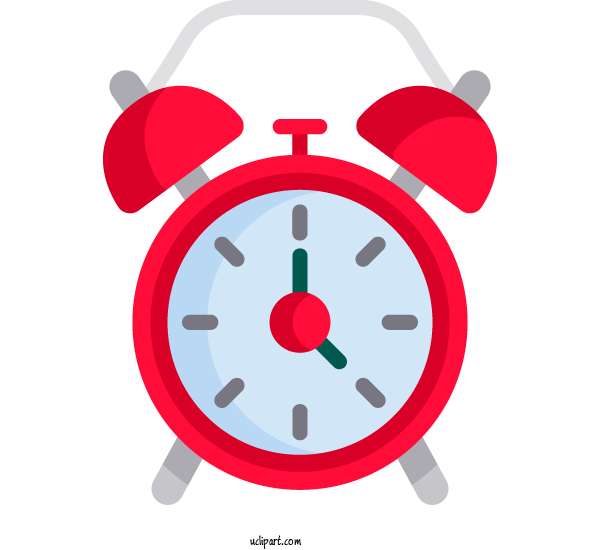 Free School Alarm Clock Clock Analog Watch For School Supplies Clipart Transparent Background