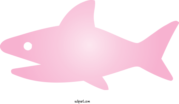 Free Animals Fish Pink Fish For Shark Clipart Transparent Background
