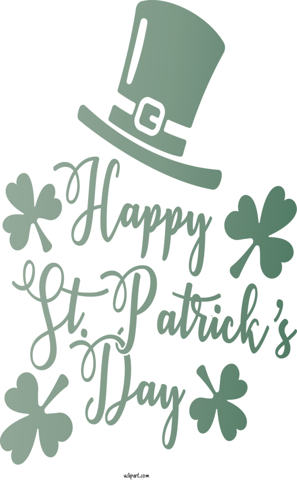 Free Holidays Leaf Green Shamrock For Saint Patricks Day Clipart Transparent Background