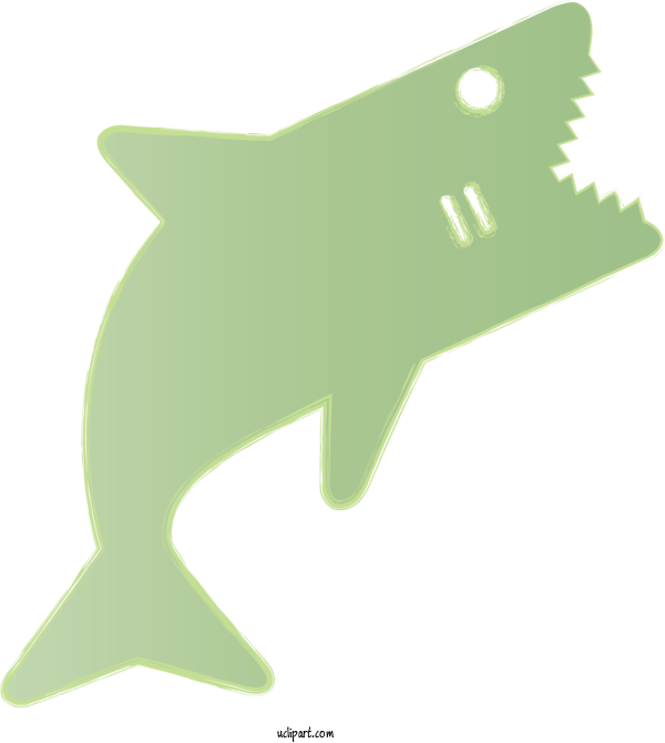 Free Animals Green Fin Animal Figure For Shark Clipart Transparent Background
