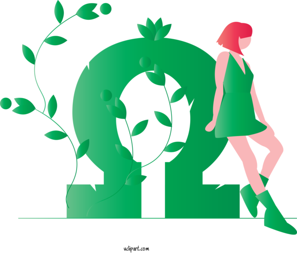 Free People Green Symbol World For Girl Clipart Transparent Background