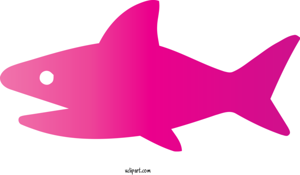 Free Animals Fish Pink Fish For Shark Clipart Transparent Background