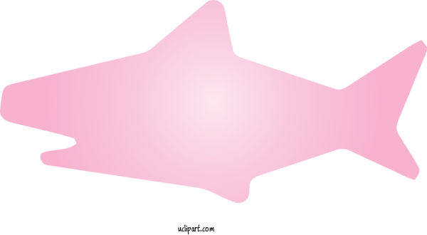 Free Animals Pink Material Property Star For Shark Clipart Transparent Background