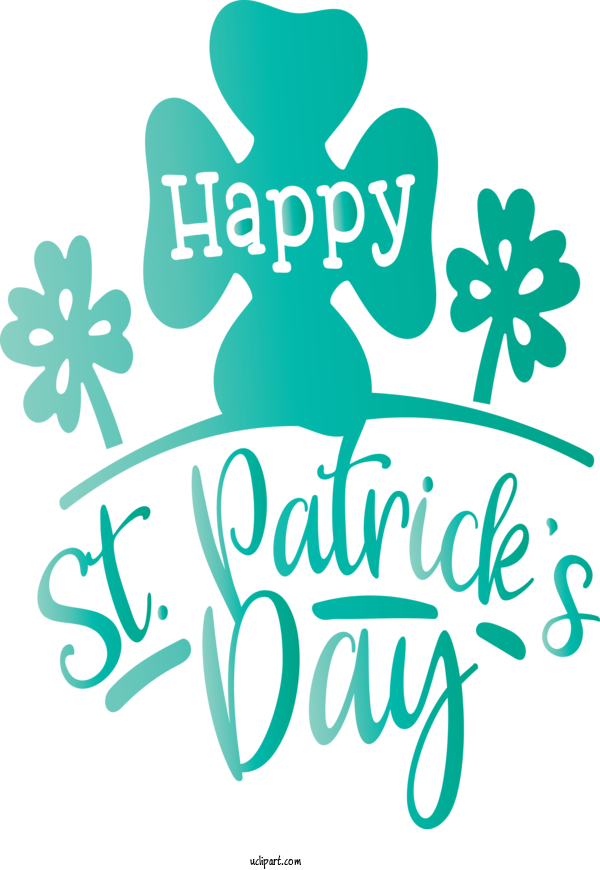 Free Holidays Text Green Font For Saint Patricks Day Clipart Transparent Background