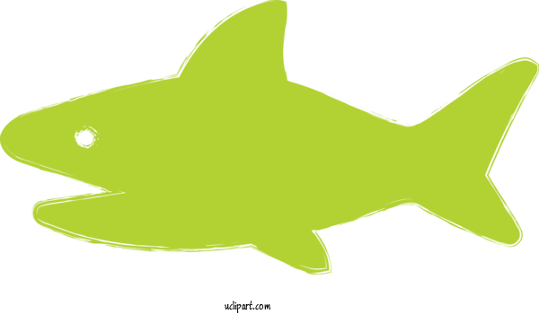 Free Animals Fish Fish Green For Shark Clipart Transparent Background