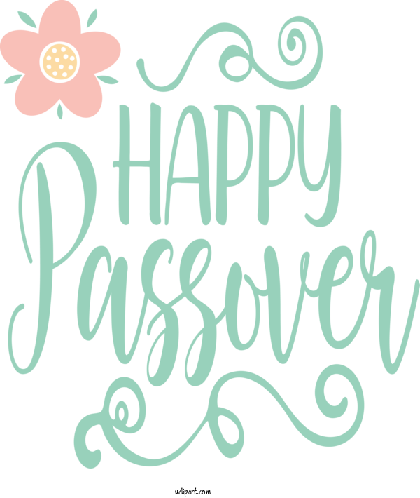 Free Holidays Text Font Line For Passover Clipart Transparent Background