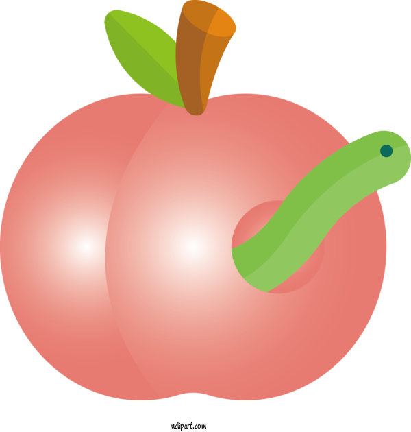 Free School Fruit Apple Mcintosh For School Supplies Clipart Transparent Background