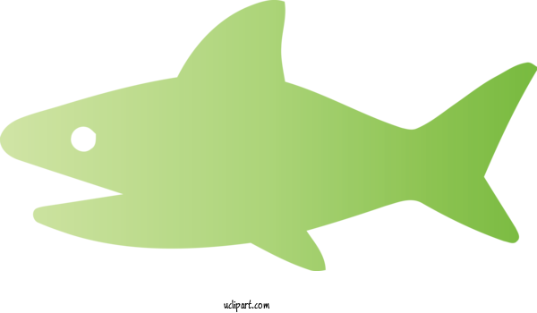 Free Animals Fish Fish Green For Shark Clipart Transparent Background