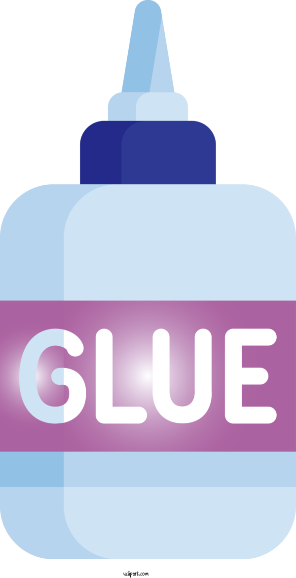 Free School Logo Bottle Violet For School Supplies Clipart Transparent Background