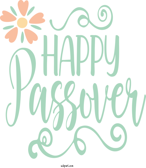 Free Holidays Font Text Line For Passover Clipart Transparent Background