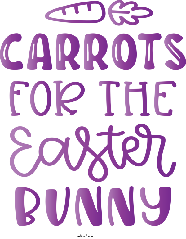 Free Holidays Font Text Purple For Easter Clipart Transparent Background