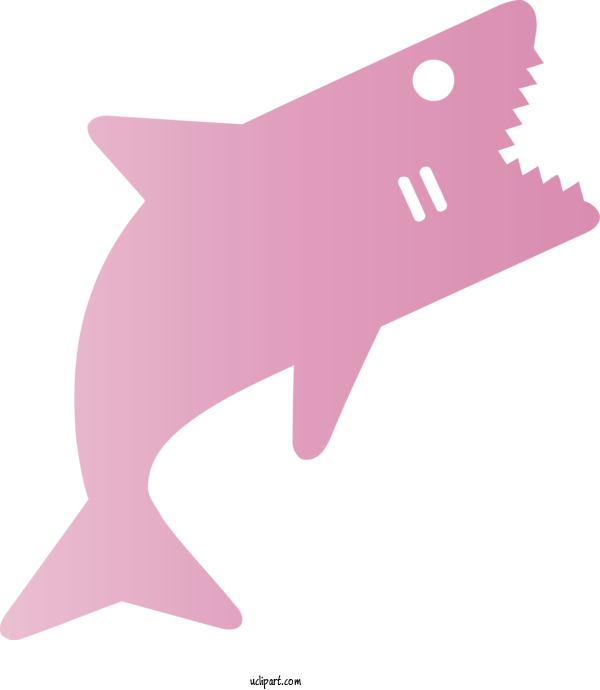 Free Animals Pink Fin Dolphin For Shark Clipart Transparent Background