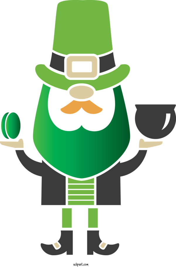 Free Holidays Green Cartoon Costume Hat For Saint Patricks Day Clipart Transparent Background