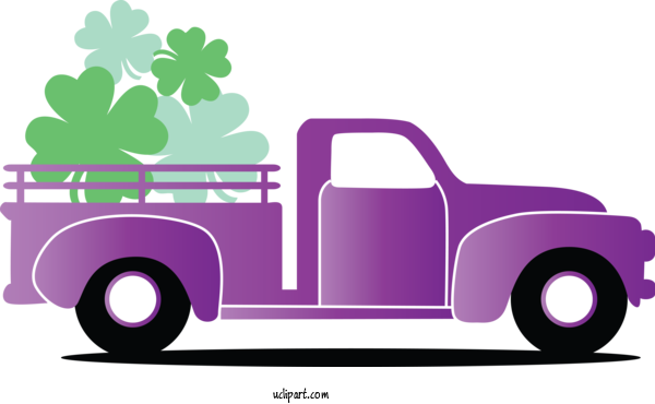 Free Holidays Car Vehicle Purple For Saint Patricks Day Clipart Transparent Background