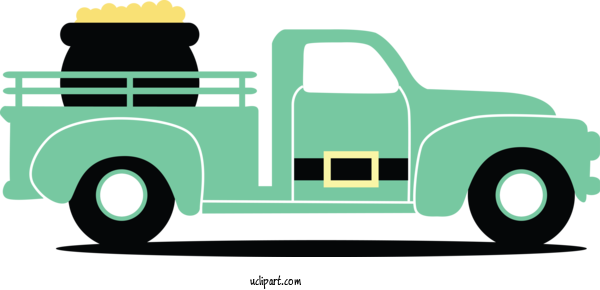 Free Holidays Vehicle Car Transport For Saint Patricks Day Clipart Transparent Background