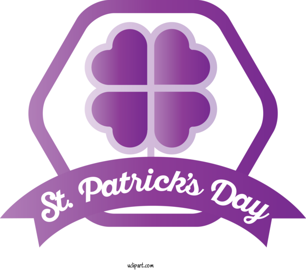 Free Holidays Logo Purple Violet For Saint Patricks Day Clipart Transparent Background