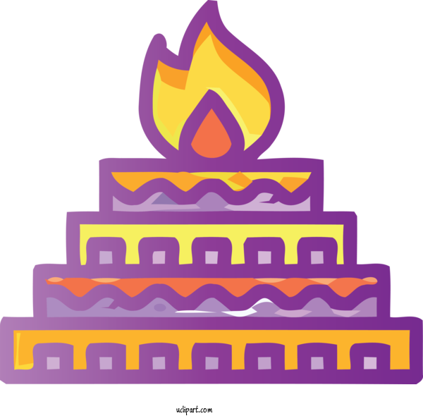 Free Religion Birthday Candle Cake Decorating Baked Goods For Hindu Clipart Transparent Background