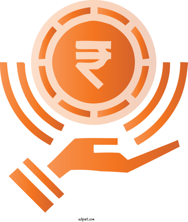 Free Religion Orange Line Logo For Hindu Clipart Transparent Background