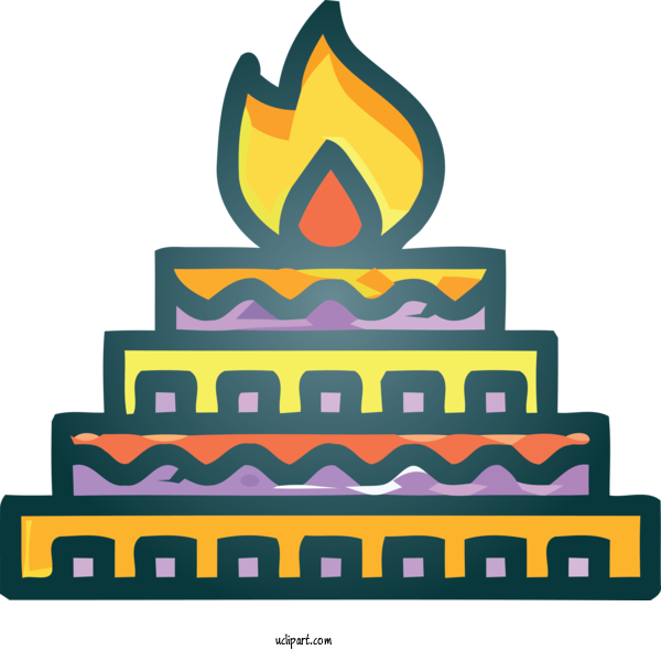 Free Religion Birthday Candle Cake Decorating For Hindu Clipart Transparent Background