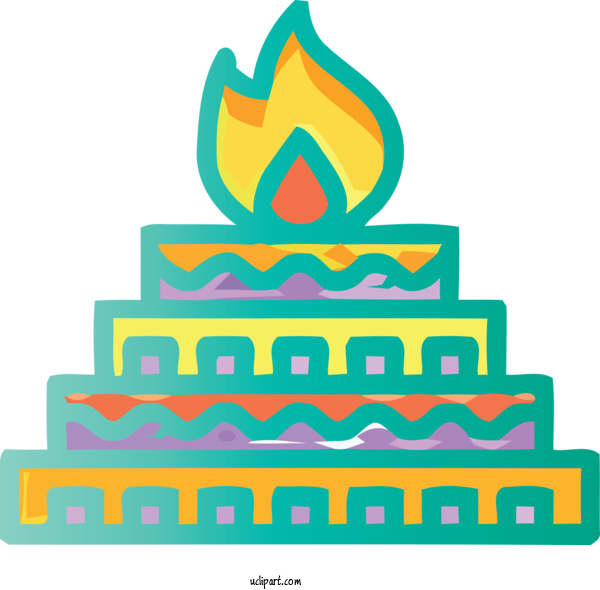 Free Religion Birthday Candle For Hindu Clipart Transparent Background