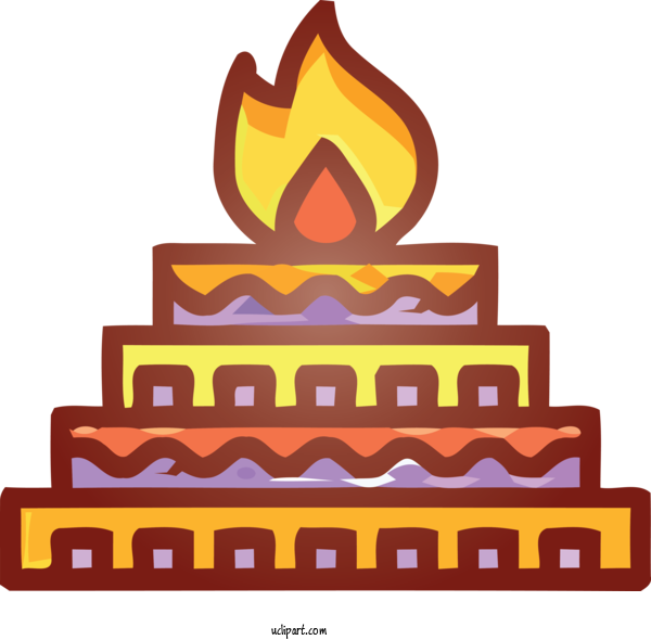 Free Religion Logo Birthday Candle For Hindu Clipart Transparent Background