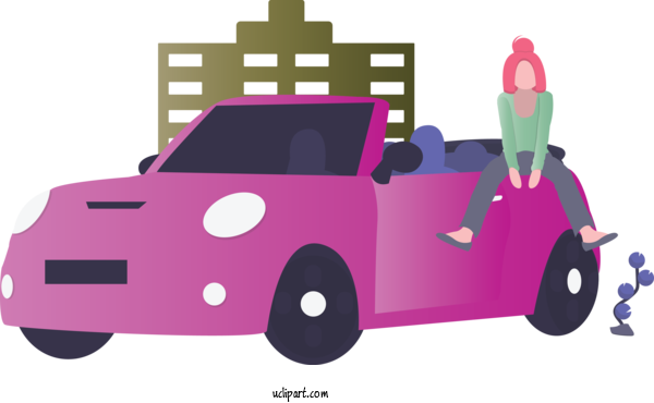 Free Transportation Pink Vehicle Car For Car Clipart Transparent Background