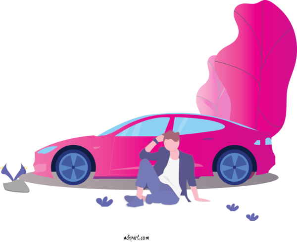 Free Transportation Vehicle Door Vehicle Pink For Car Clipart Transparent Background