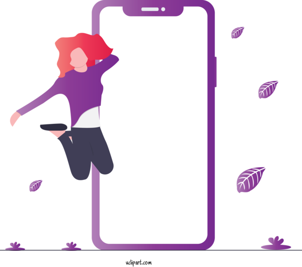 Free Business Mobile Phone Case Violet Purple For Phone Clipart Transparent Background