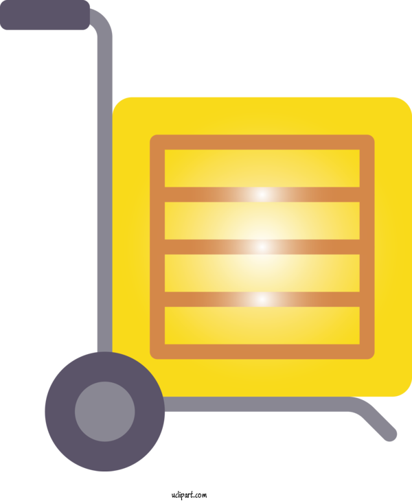 Free Activities Yellow Line Cart For Shopping Clipart Transparent Background