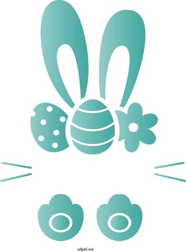 Free Holidays Turquoise Teal Design For Easter Clipart Transparent Background
