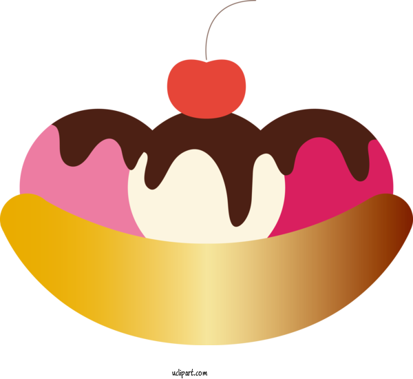 Free Food Logo Dessert Food For Ice Cream Clipart Transparent Background
