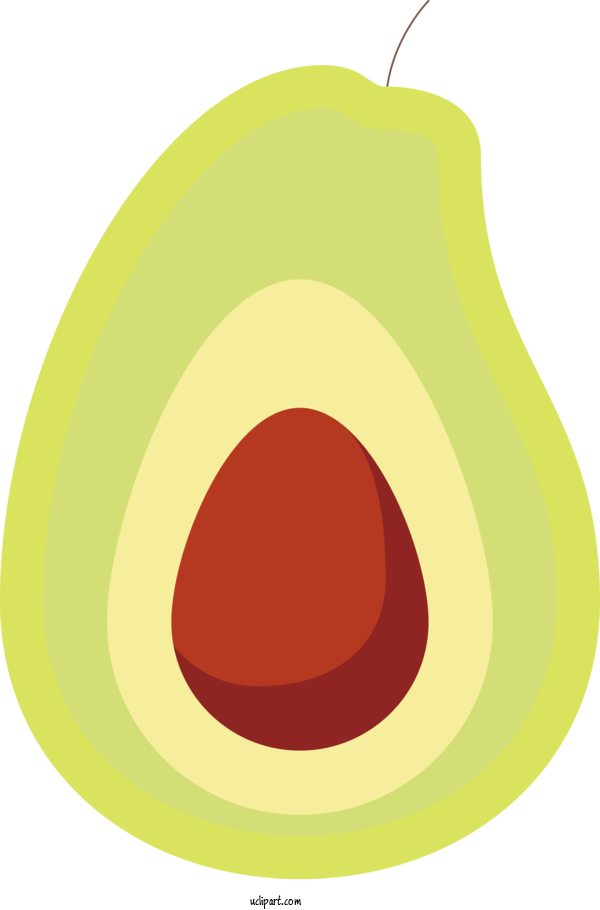 Free Food Yellow Circle Avocado For Fruit Clipart Transparent Background