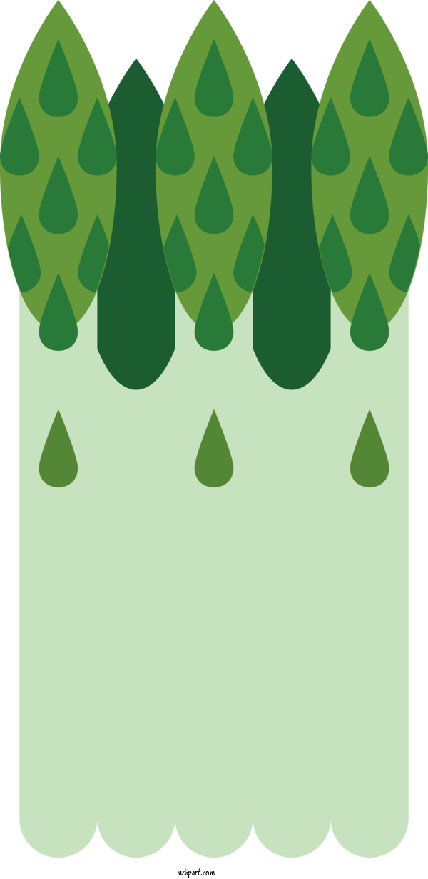 Free Food Green Leaf Pattern For Vegetable Clipart Transparent Background