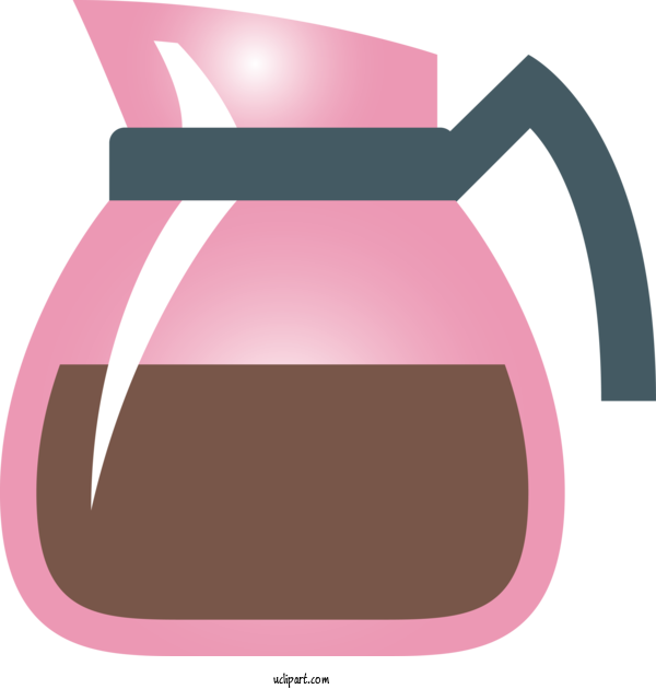 Free Drink Pink Material Property Drinkware For Coffee Clipart Transparent Background
