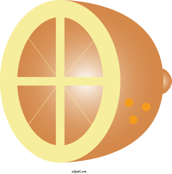Free Food Orange Circle Symbol For Fruit Clipart Transparent Background