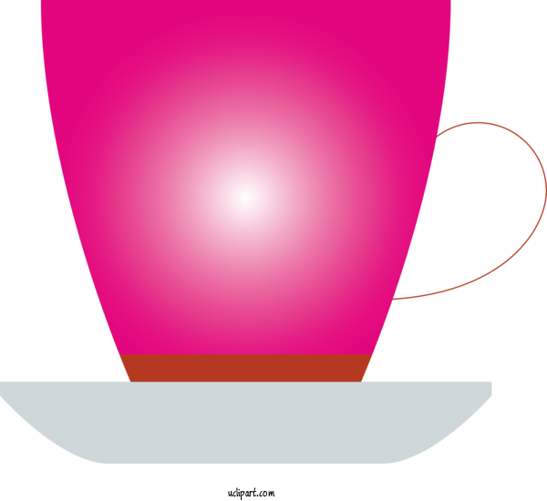 Free Drink Pink Magenta Line For Coffee Clipart Transparent Background