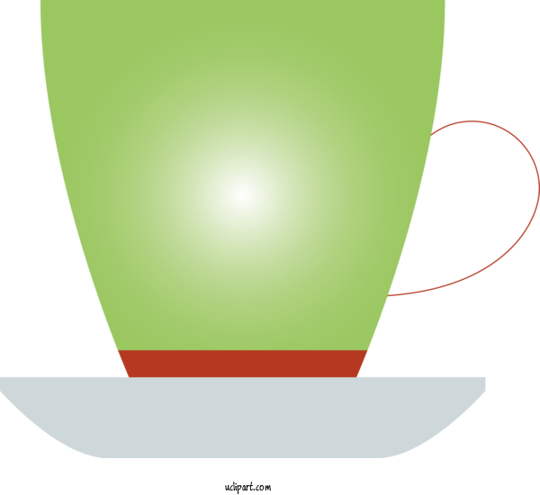 Free Drink Green Flowerpot Drinkware For Coffee Clipart Transparent Background