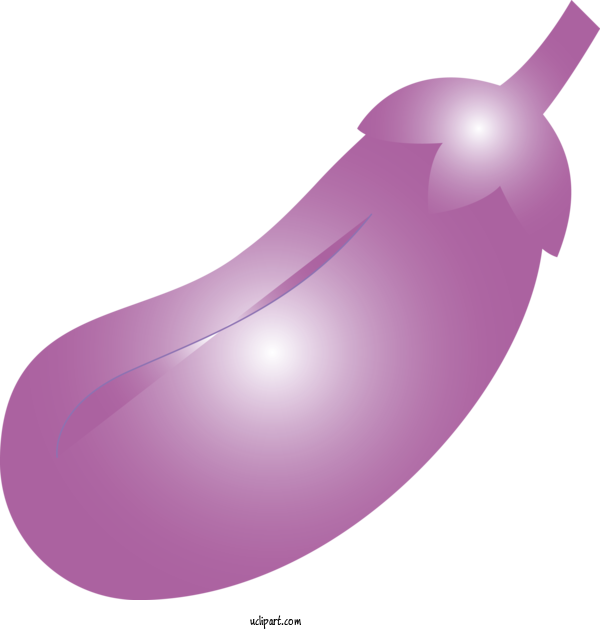 Free Food Violet Purple Eggplant For Vegetable Clipart Transparent Background