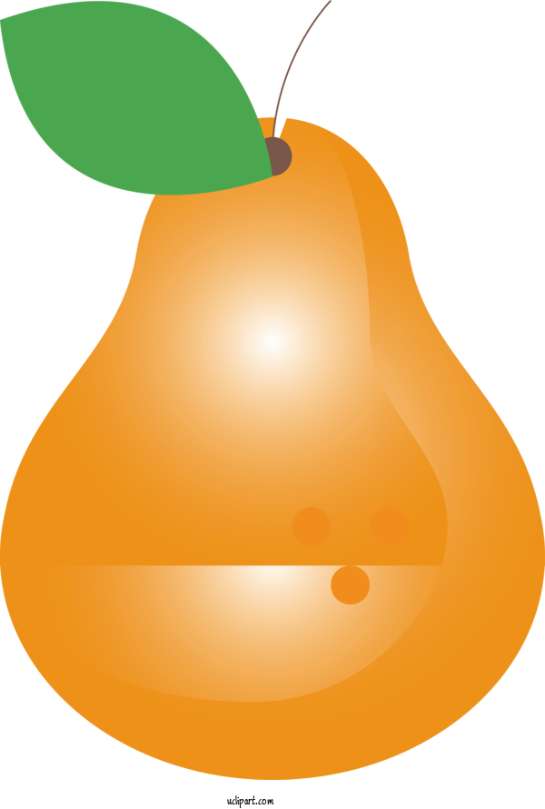 Free Food Pear Orange Fruit For Fruit Clipart Transparent Background