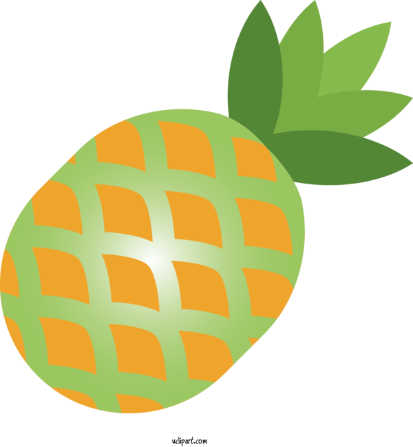 Free Food Fruit Pineapple Orange For Fruit Clipart Transparent Background
