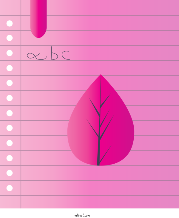 Free School Text Pink Line For Book Clipart Transparent Background