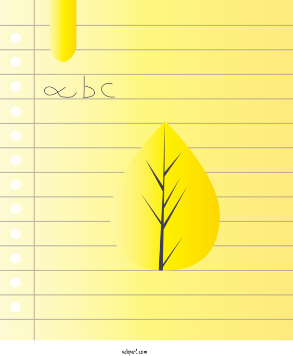 Free School Yellow Text Line For Book Clipart Transparent Background