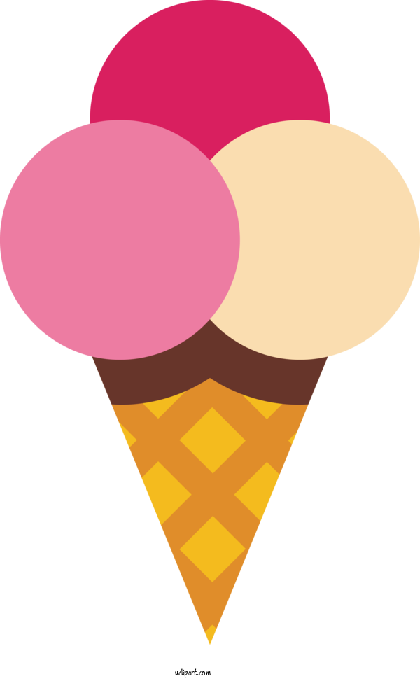 Free Food Ice Cream Cone Frozen Dessert Cone For Ice Cream Clipart Transparent Background