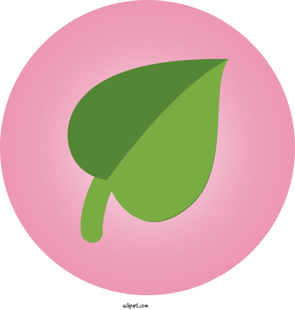 Free Food Pink Leaf Circle For Vegetable Clipart Transparent Background