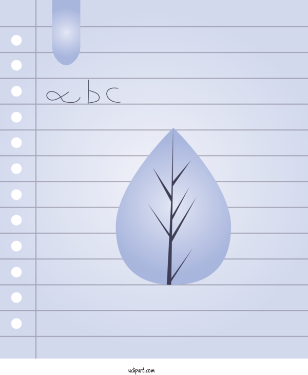 Free School Text Leaf Line For Book Clipart Transparent Background