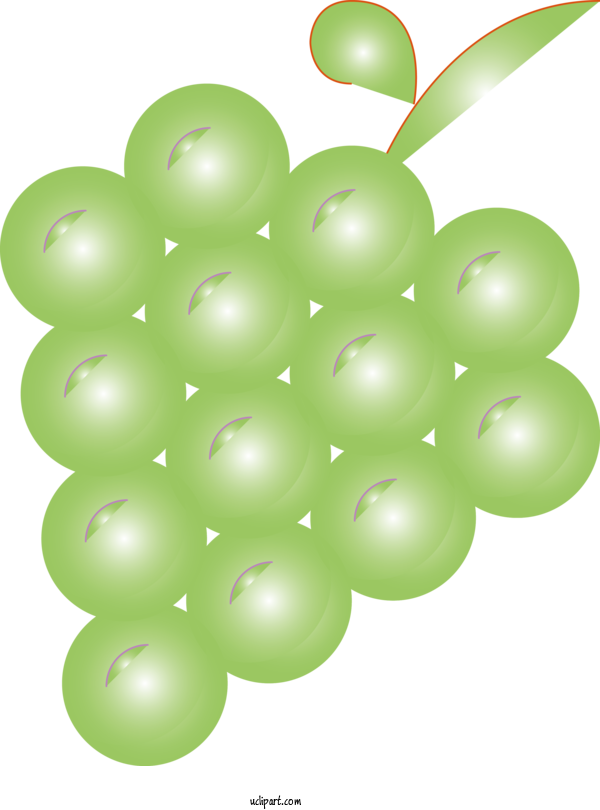 Free Food Green Grape Leaf For Fruit Clipart Transparent Background
